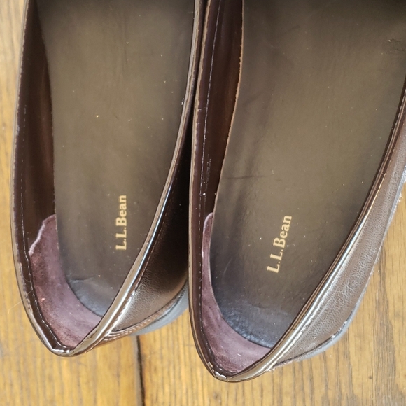 L.L. Bean women's brown leather loafers size 9.5 - Picture 5 of 10